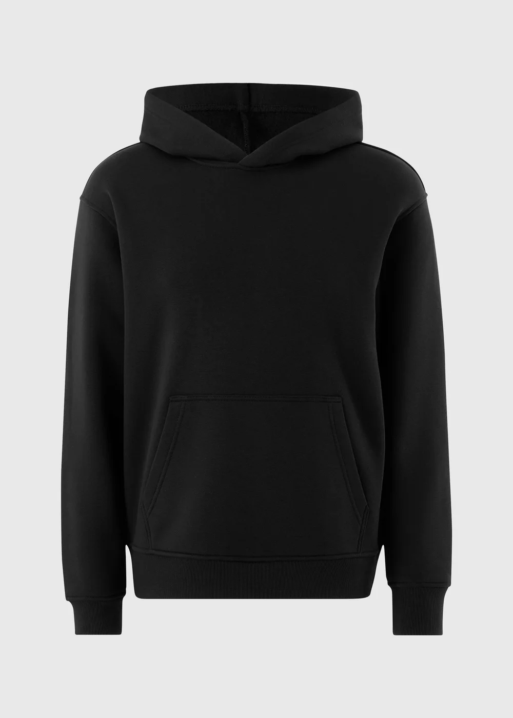 Black Relaxed Hoodie - S Image 4
