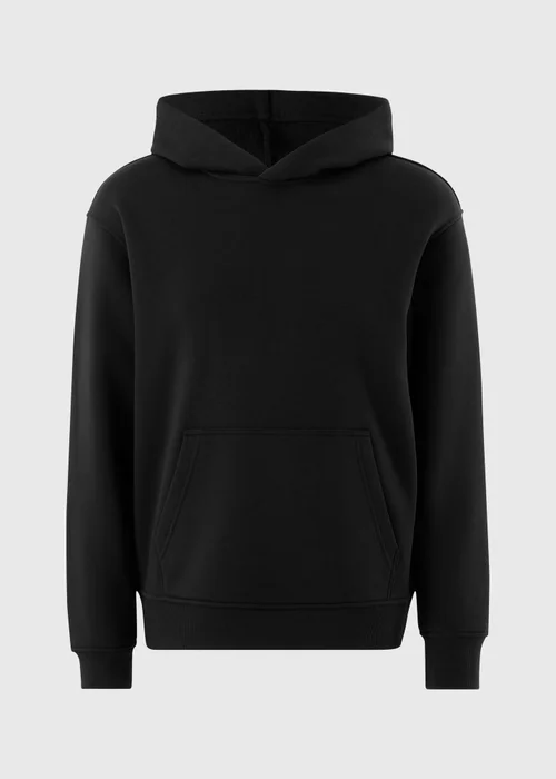 Black Relaxed Hoodie - S Image 4
