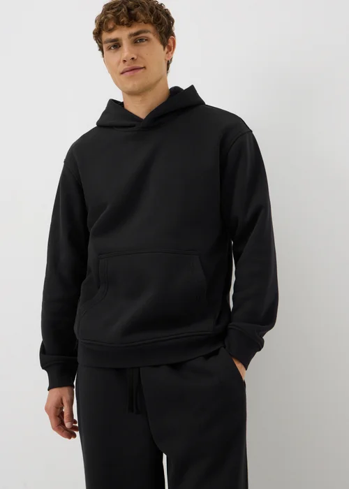 Black Relaxed Hoodie - S Image 1