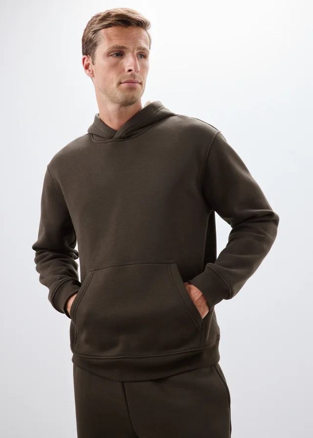 Brown Relaxed Co Ord Hoodie