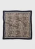 Brown Leopard Print Satin Scarf - One Size Image 1