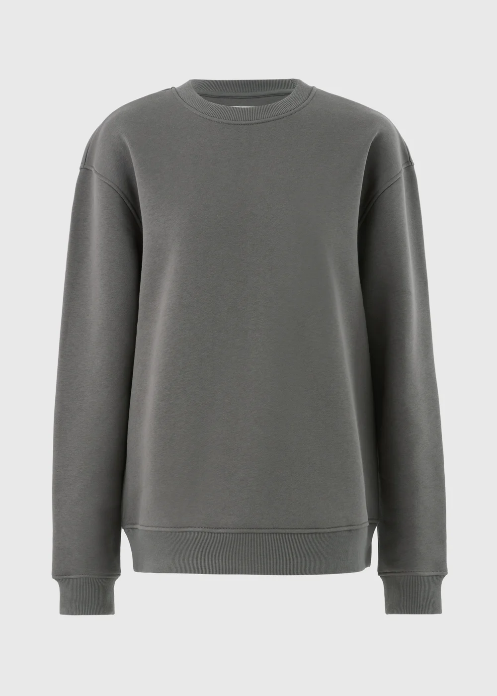 Grey Relaxed Crew Neck Sweatshirt - S Image 3