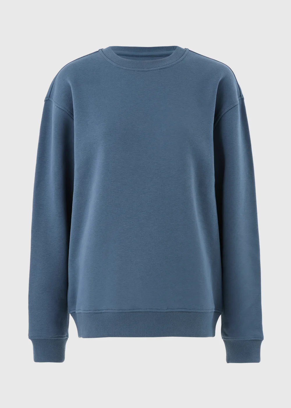 Blue Relaxed Crew Neck Sweatshirt - S Image 2