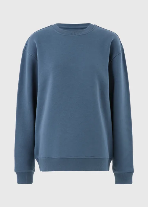 Blue Relaxed Crew Neck Sweatshirt - S Image 2