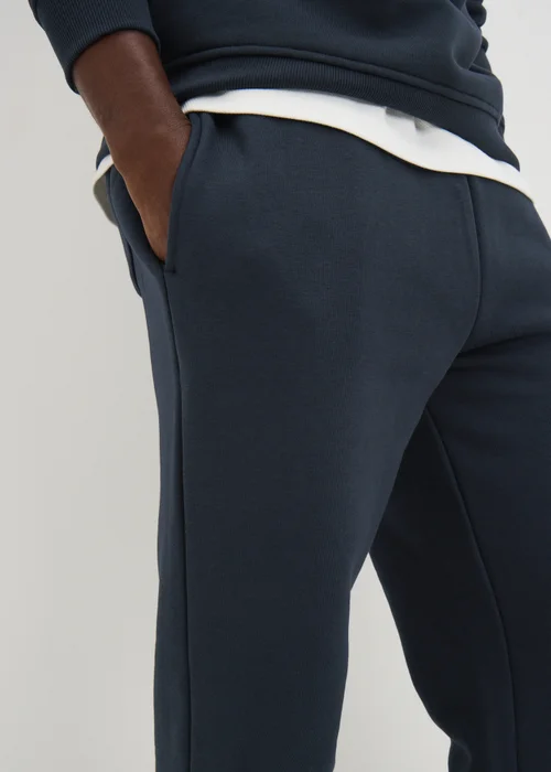 Navy Relaxed Cuff Co Ord Jogging Bottoms - XS Image 3