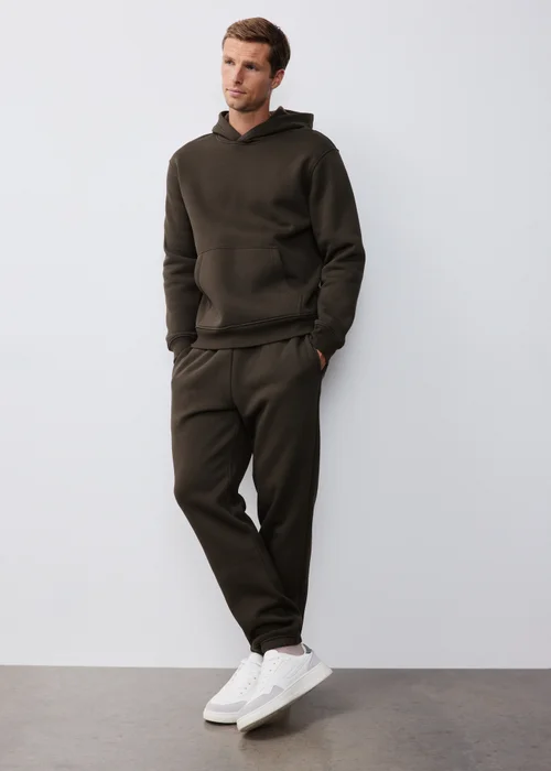 Brown Relaxed Cuffed Co Ord Jogging Bottoms - XS Image 1