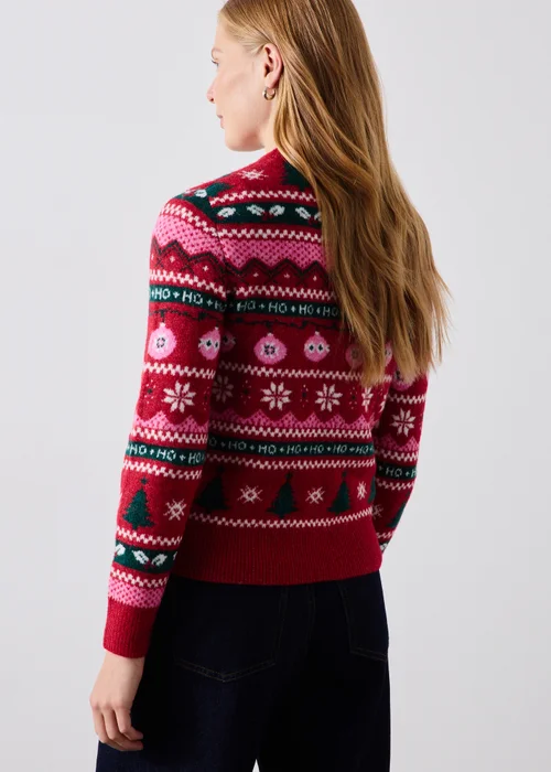 Red Fairisle Matching Family Christmas Jumper - XS Image 2
