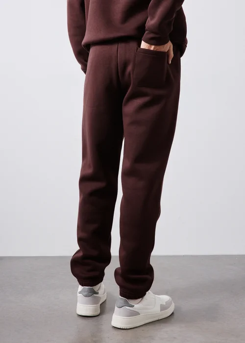 Burgundy Relaxed Cuffed Jogging Bottoms - XS Image 3