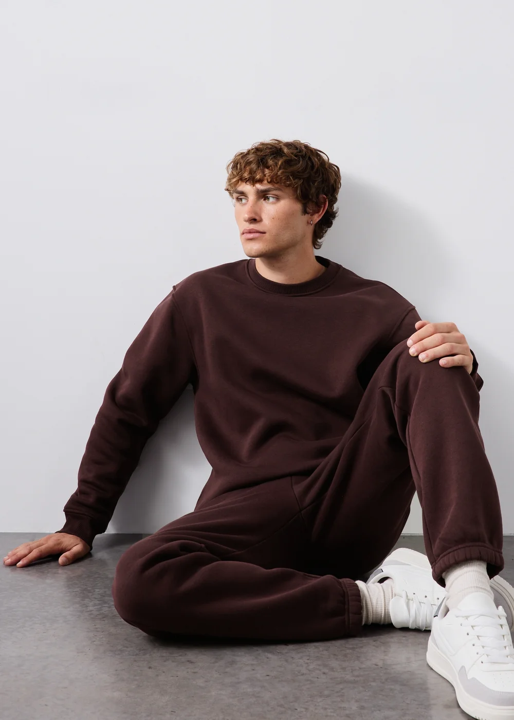 Burgundy Relaxed Cuffed Jogging Bottoms - XS Image 2