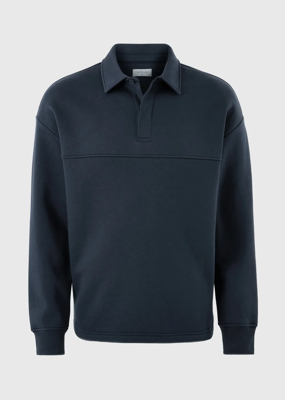 Navy Relaxed Rugby Shirt - S Image 3
