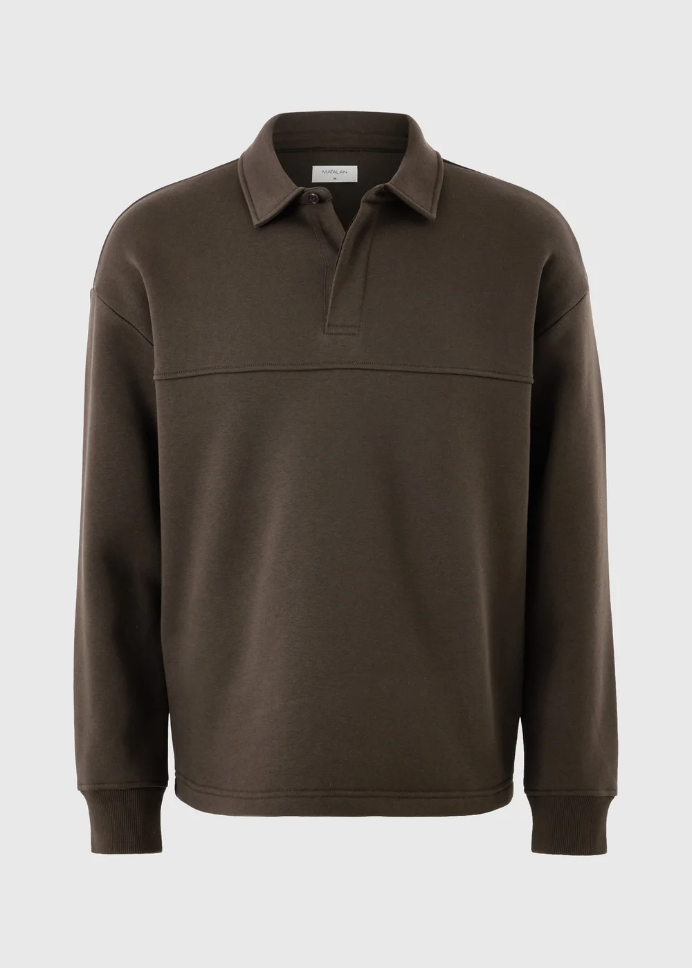 Brown Relaxed Rugby Polo Shirt - M Image 4