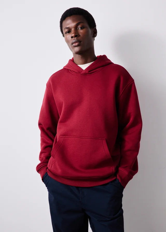 Red Relaxed Hoodie