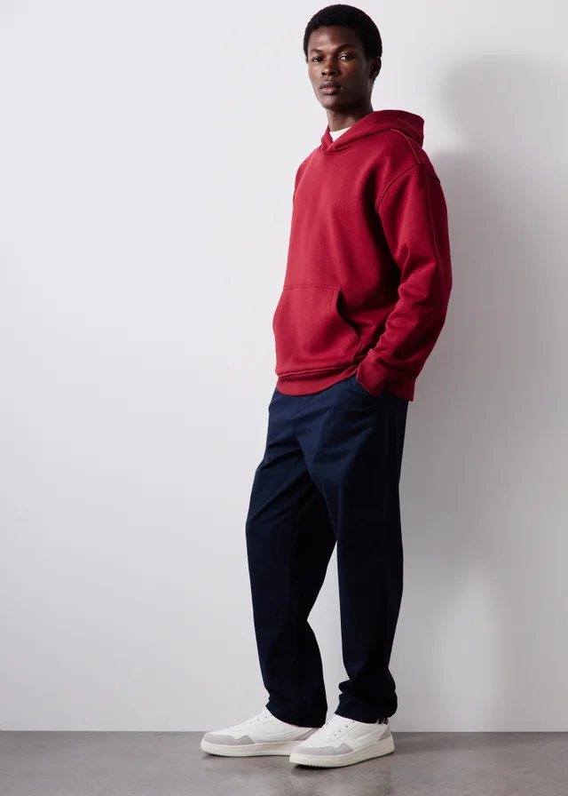 Red Relaxed Hoodie