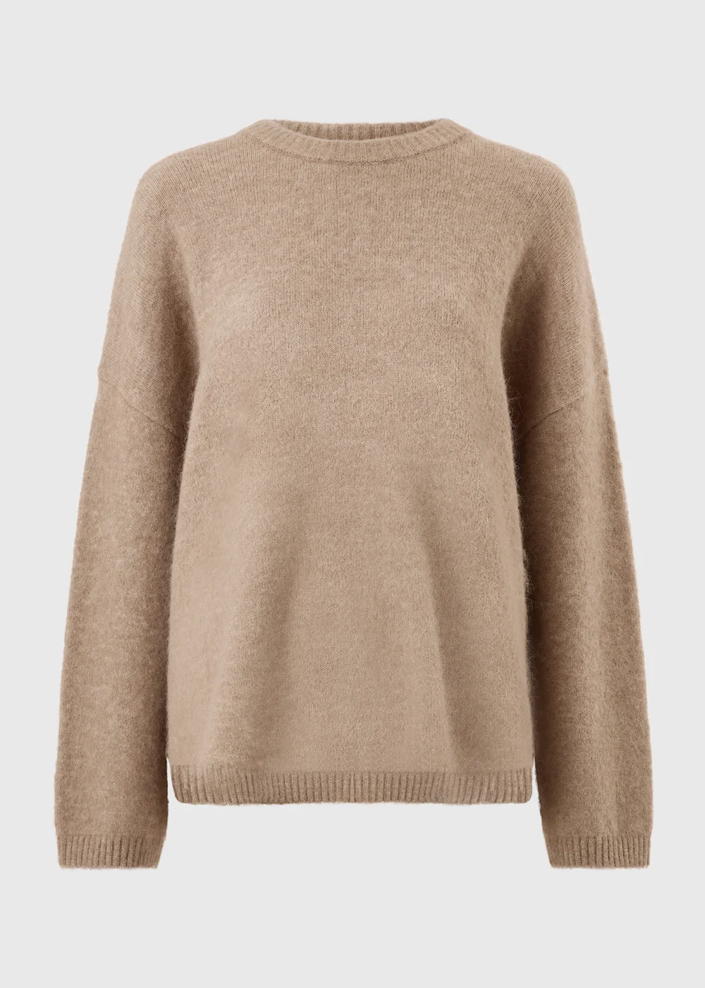 Oatmeal Fluffy Jumper - M Image 5