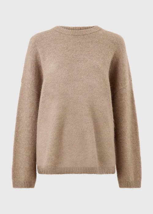 Oatmeal Fluffy Jumper - M Image 5