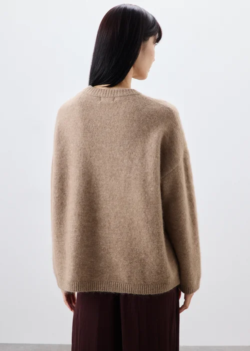Oatmeal Fluffy Jumper - M Image 2