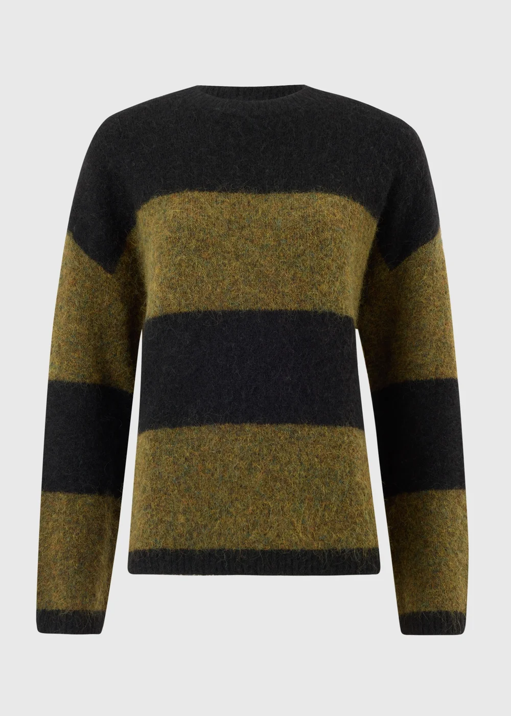 Black Stripe Fluffy Jumper - XS Image 5