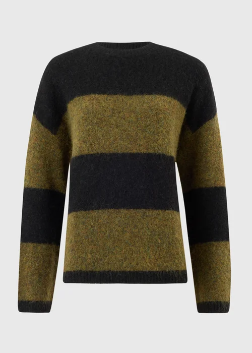 Black Stripe Fluffy Jumper - XS Image 5