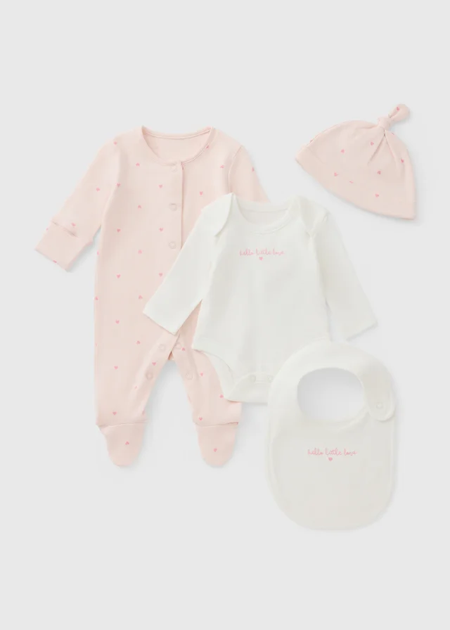 4 Piece Baby Girl Gift Set (0-6mths)