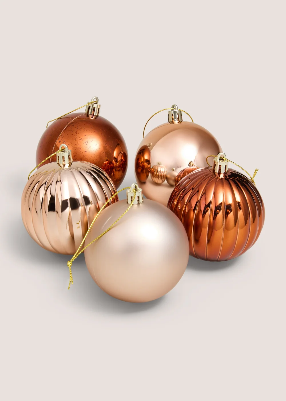30 Pack Brown Bauble Pack Image 2