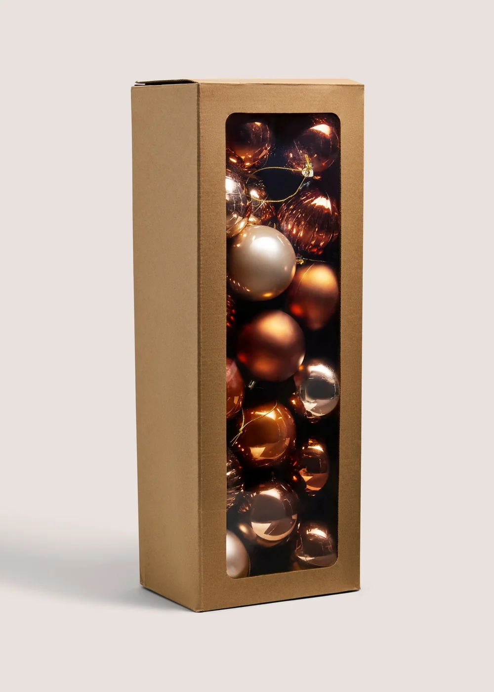 30 Pack Brown Bauble Pack Image 1