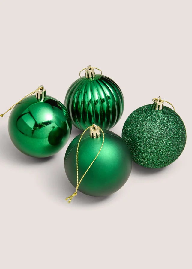 30 Pack Green Bauble Pack