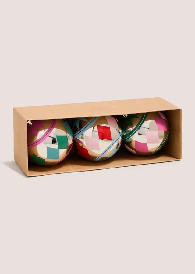 3 Pack Silver Happy Place Baubles