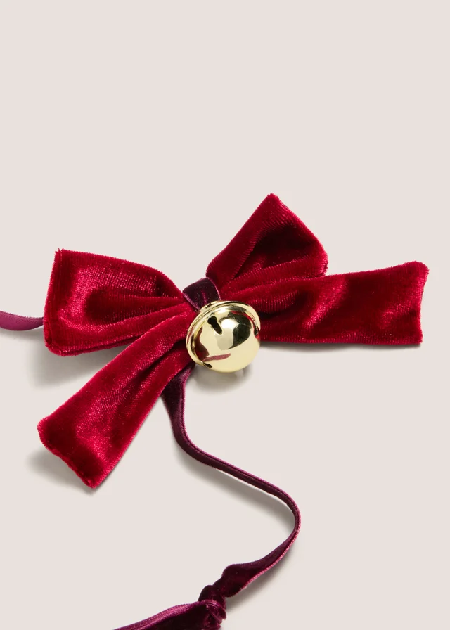 Burgundy Bow Garland Decoration