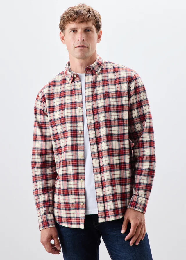 Lincoln Burgundy Check Shirt