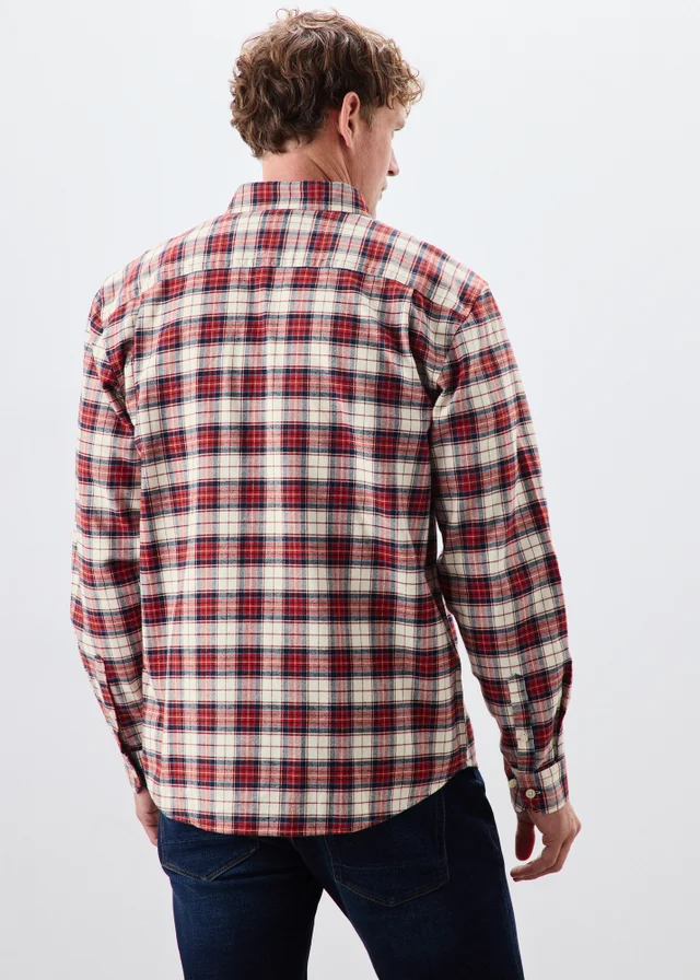 Lincoln Burgundy Check Shirt