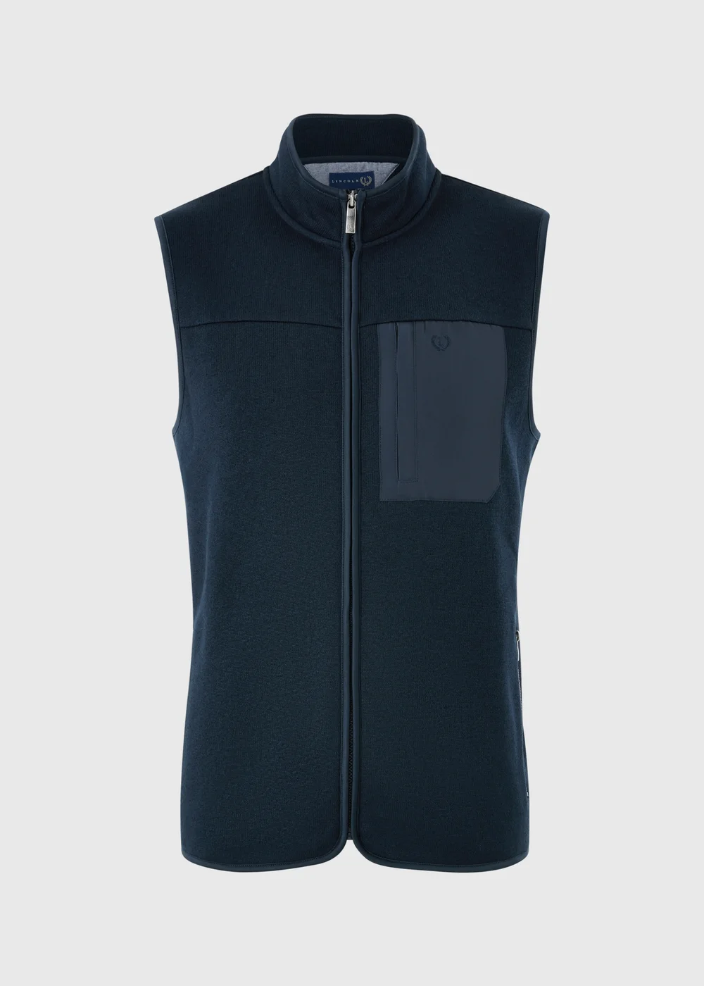 Lincoln Navy Fleece Gilet - S Image 1