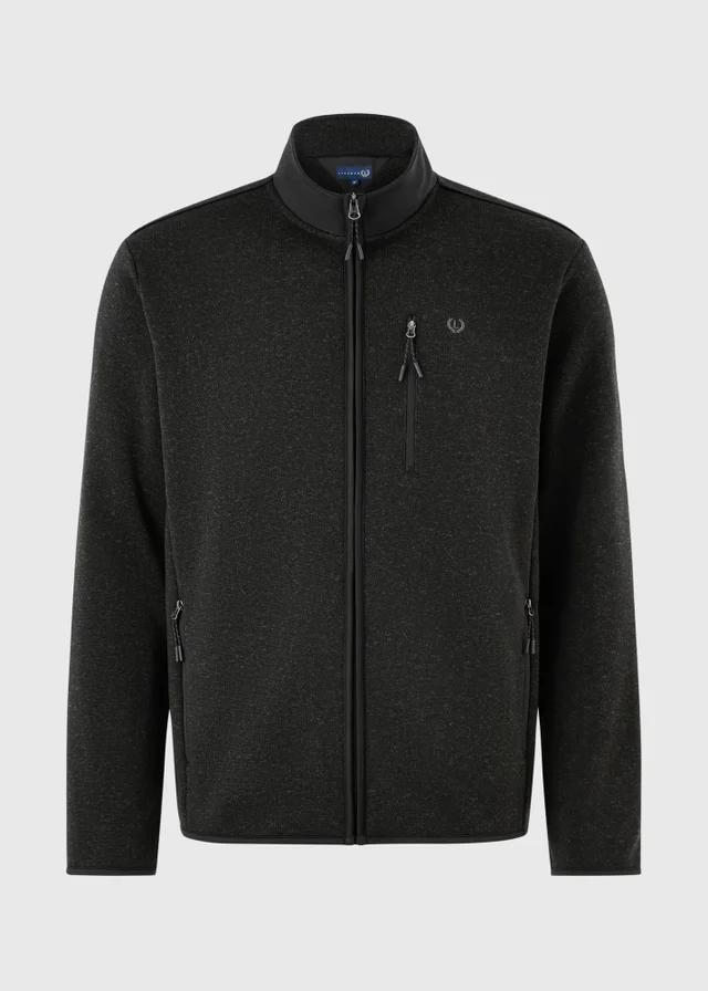 Lincoln Charcoal Zip Through Fleece