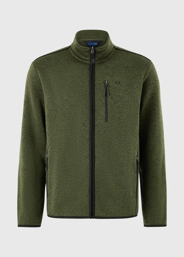 Khaki Zip Through Fleece