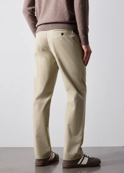 Lincoln Stone Belted Chino Trousers - 32 R Image 2
