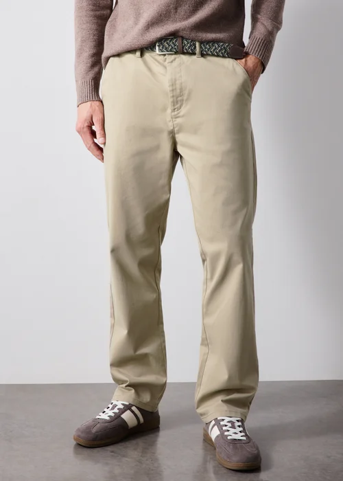 Lincoln Stone Belted Chino Trousers - 32 R Image 1
