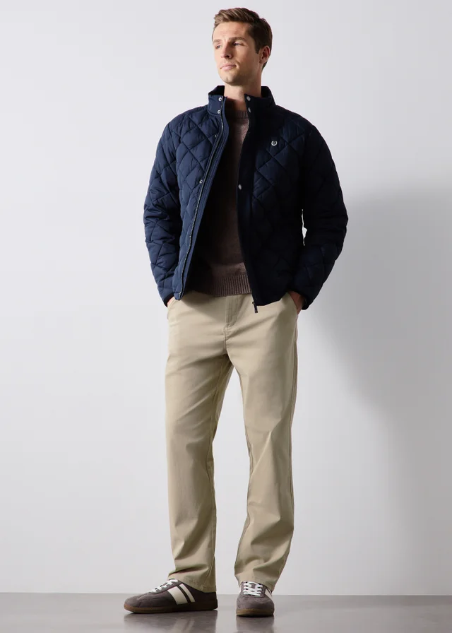 Lincoln Stone Belted Chino Trousers