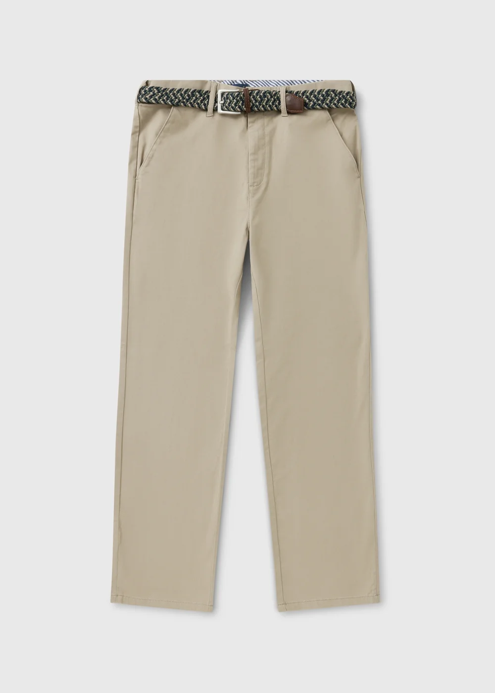 Lincoln Stone Belted Chino Trousers - 32 R Image 3