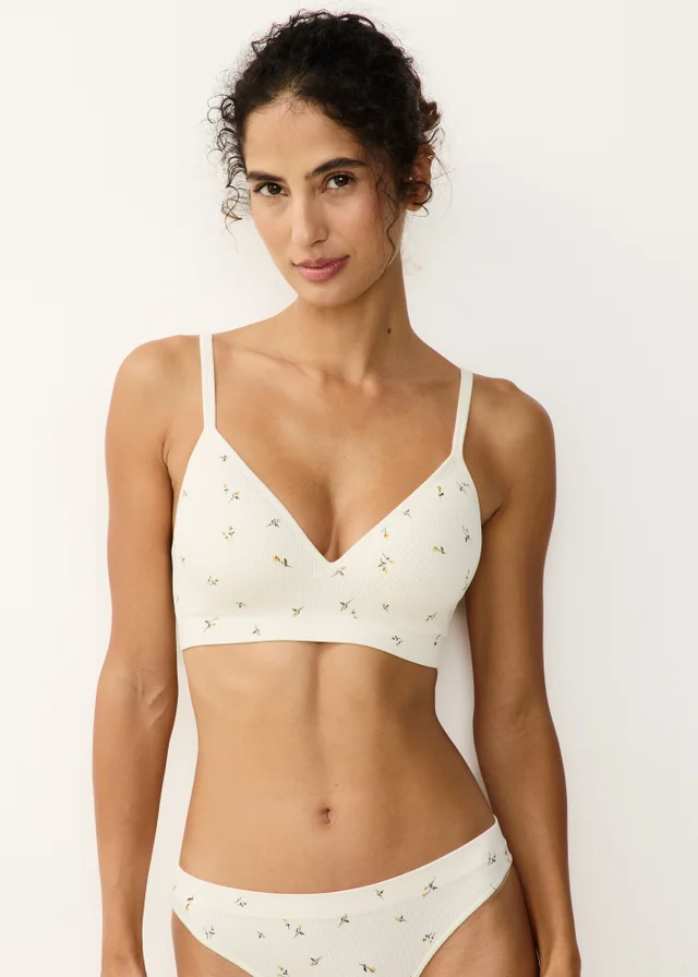 2 Pack Rose & Cream Seam Free Bra