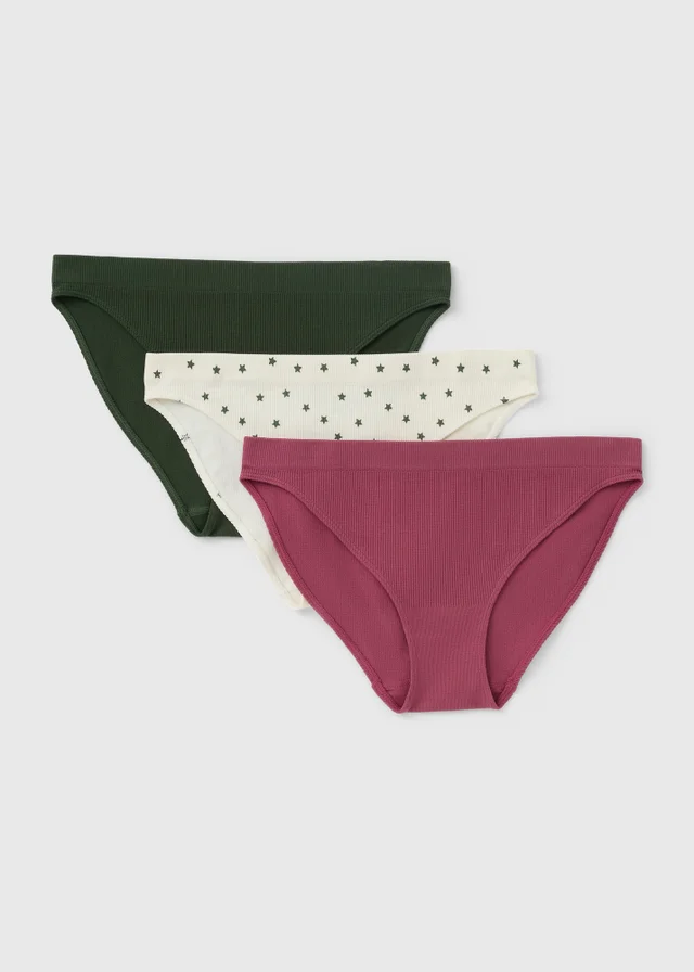 3 Pack Multicoloured Knickers Set