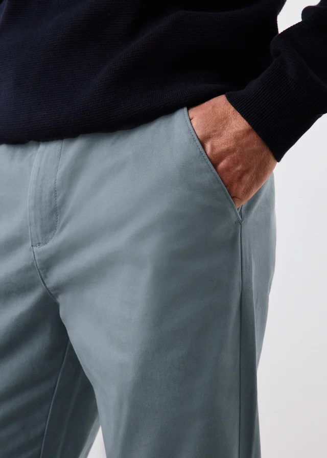 Lincoln Charcoal Belted Chino Trousers