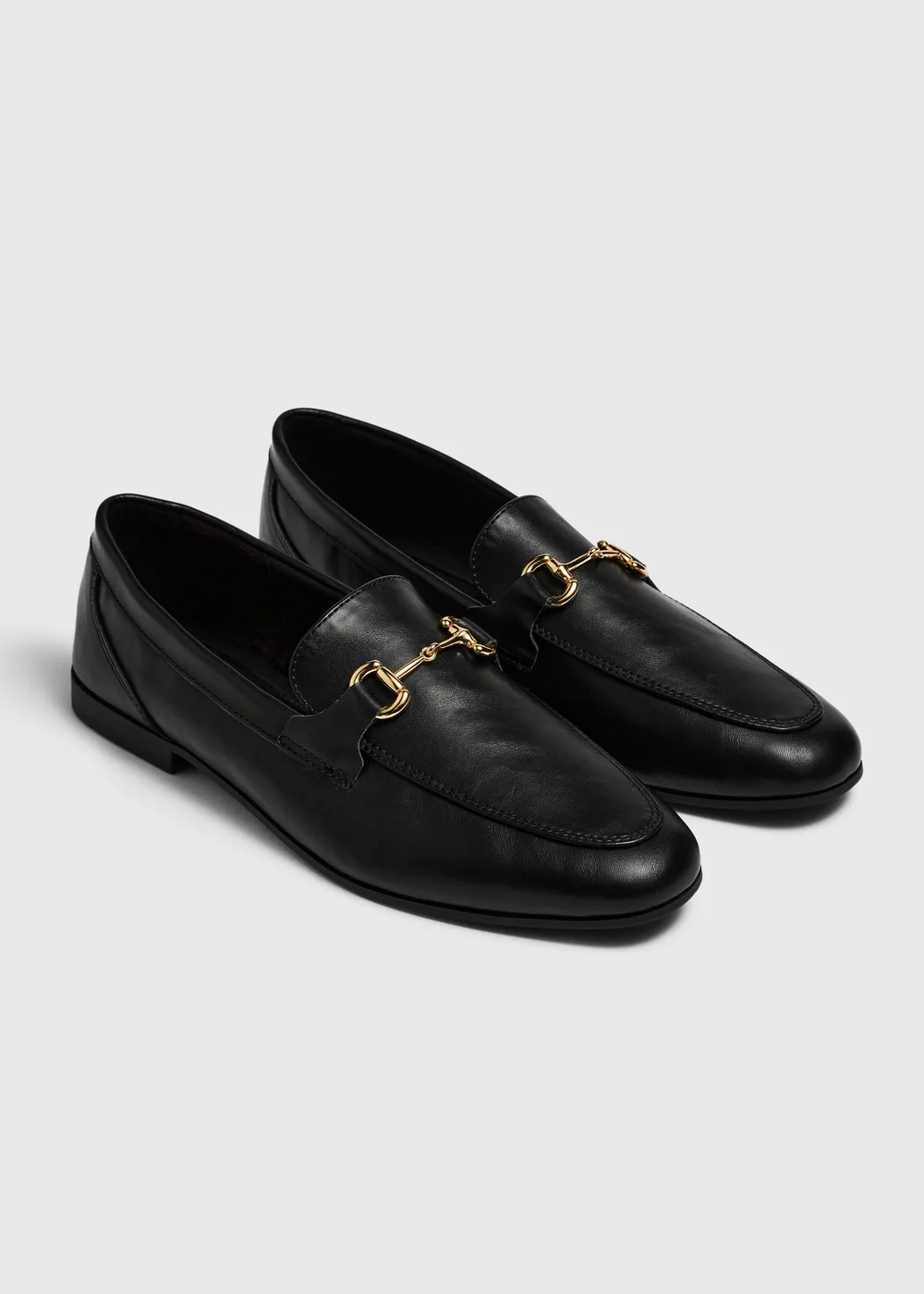 Black Metal Bar Loafers - 3 Image 1
