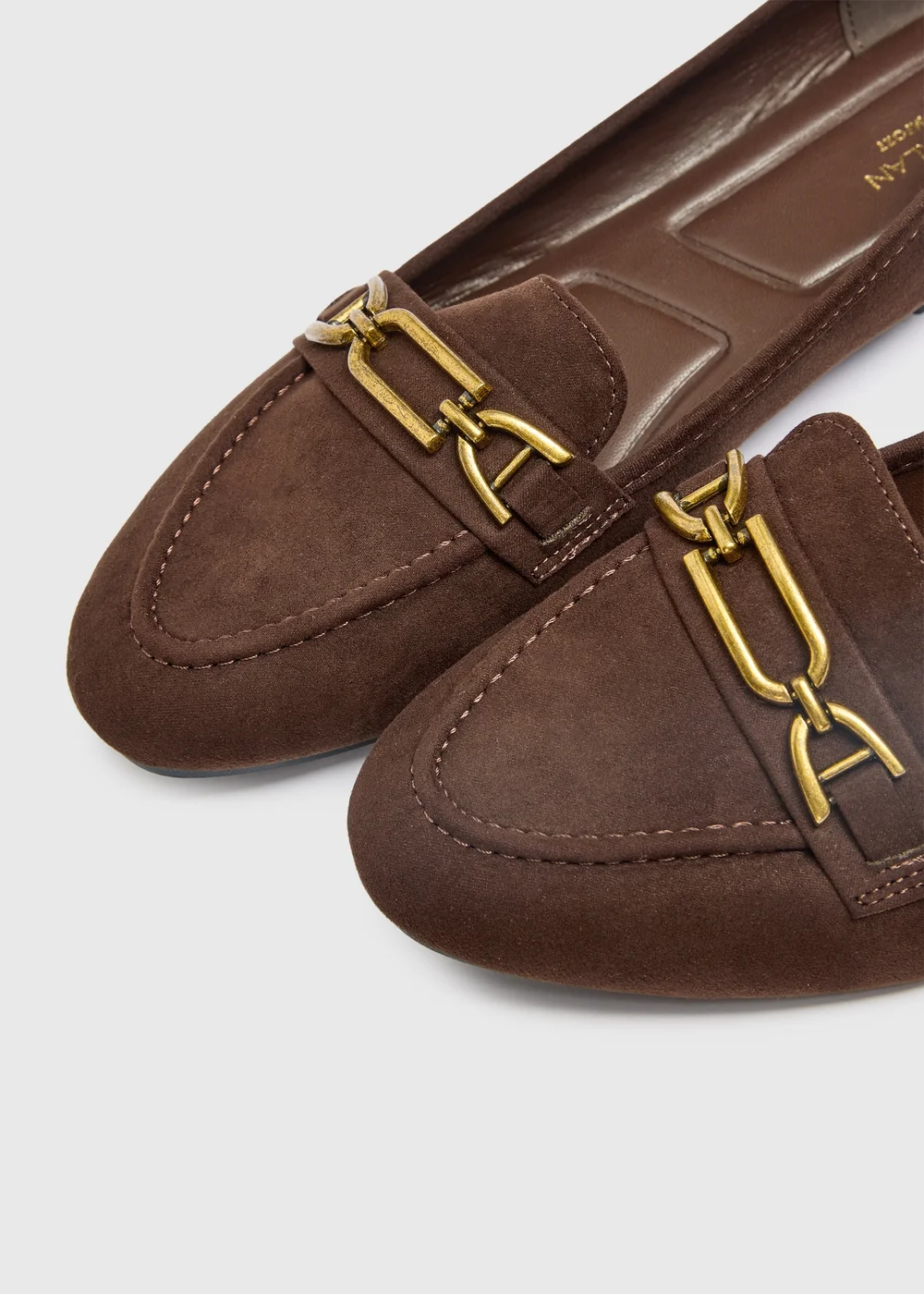 Chocolate Brown Detail Loafer - 4 Image 2