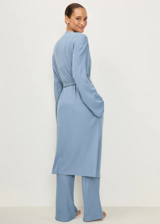 Blue 3 Piece Soft Knit Lounge Set