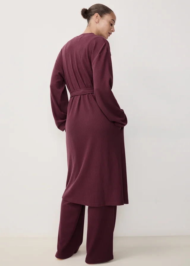 Wine 3 Piece Soft Knit Lounge Set