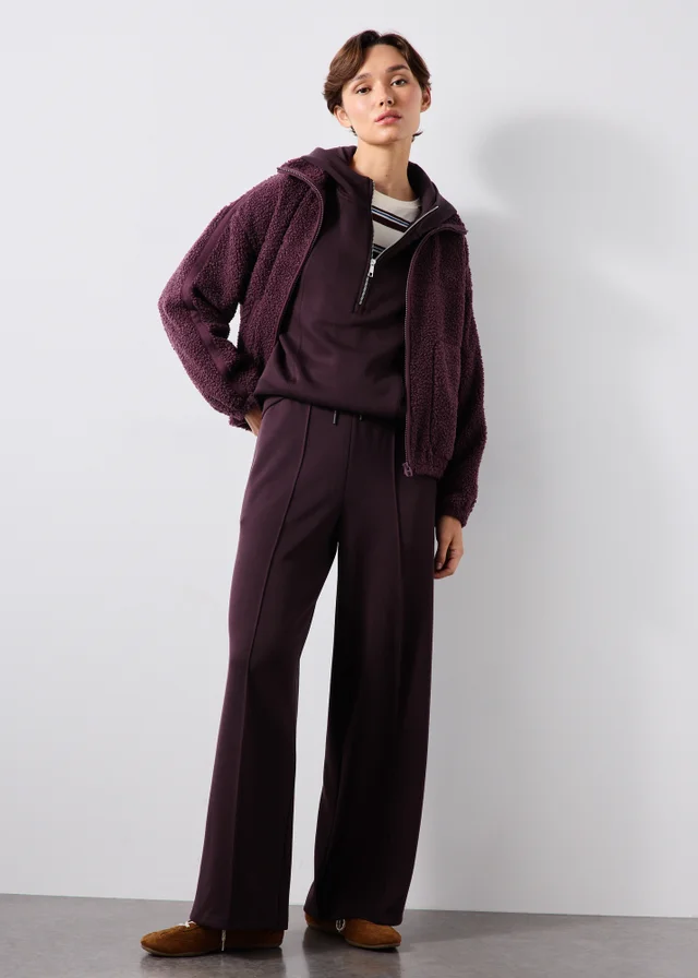 Burgundy Half Zip Hoodie