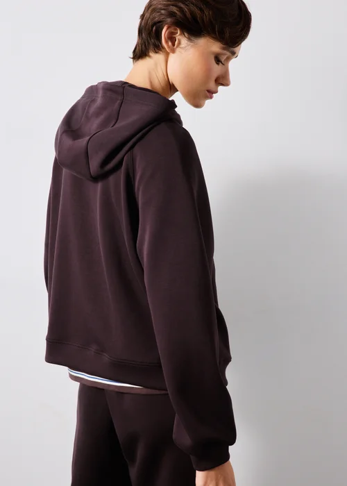 Burgundy Half Zip Hoodie - XS Image 3
