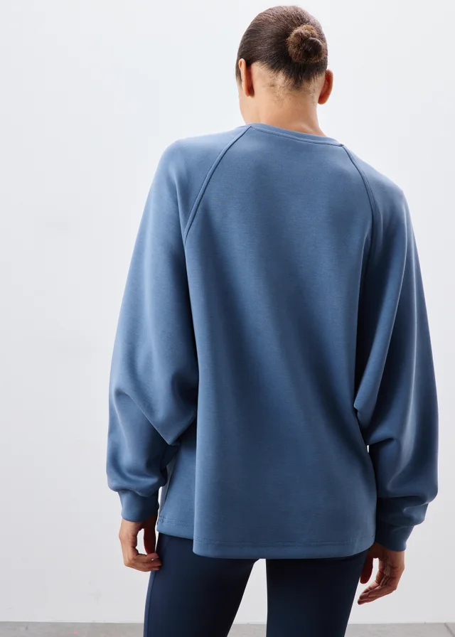 Blue Batwing Sleeve Jumper