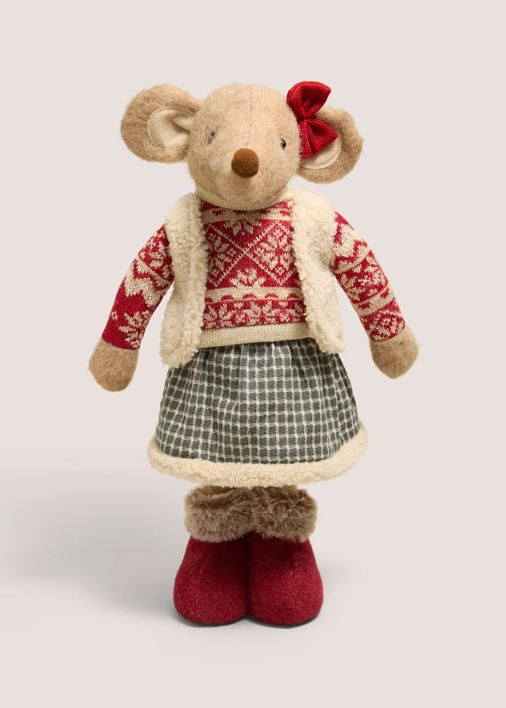 Red Christmas Standing Female Mouse Image 1