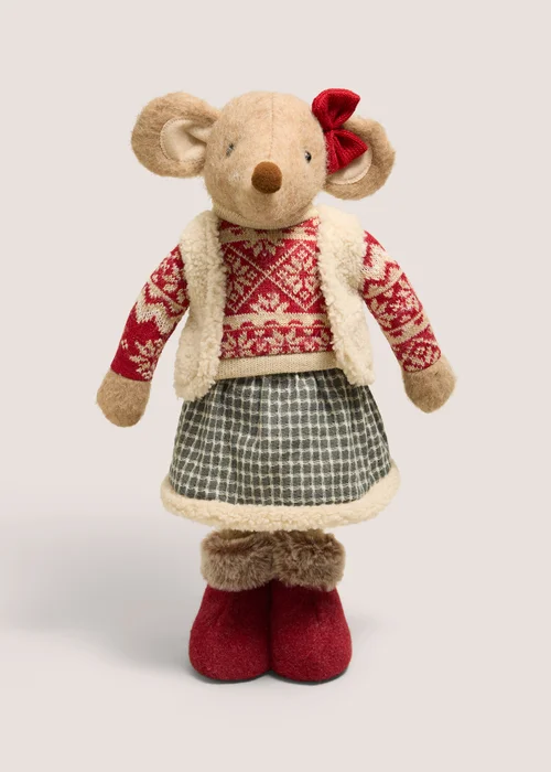 Red Christmas Standing Female Mouse Image 1