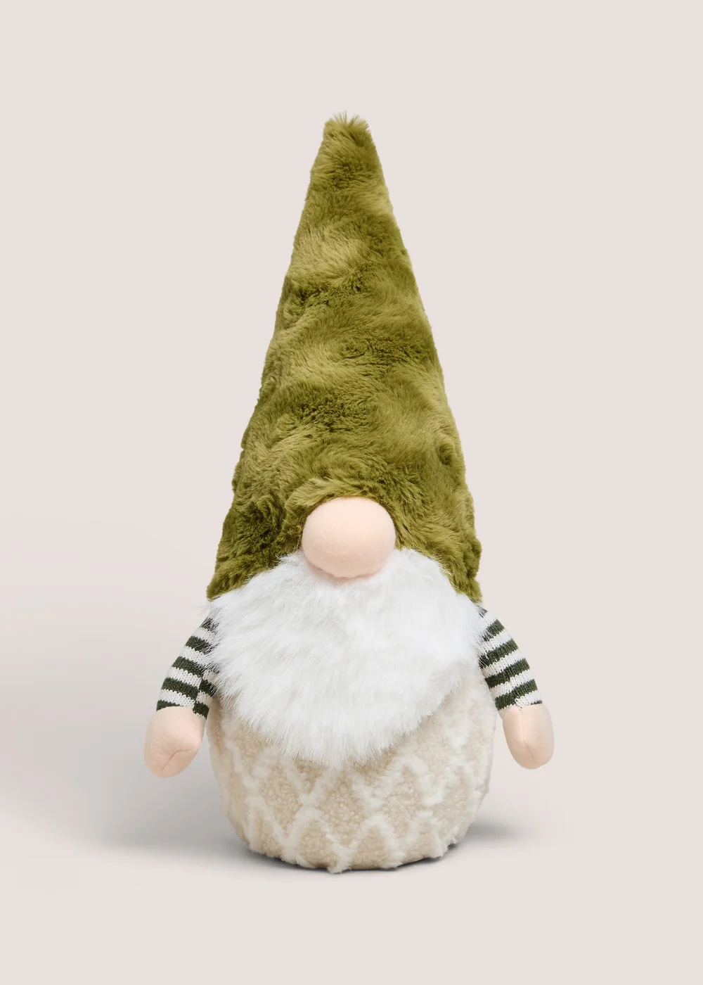 Large Green Striped Gnome Image 1